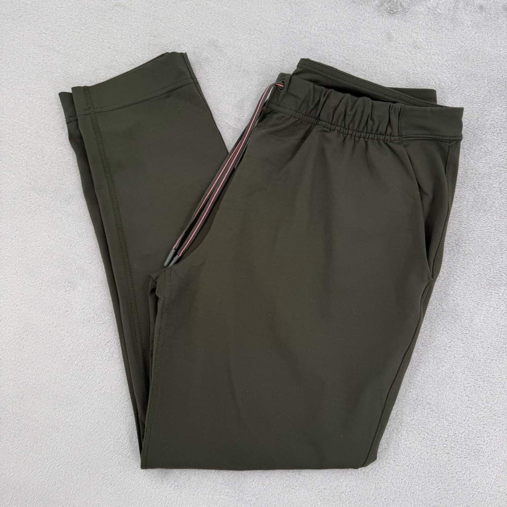 Lululemon ABC Jogger Pants Mens Olive Green Tapered Stretch Drawstring Small*